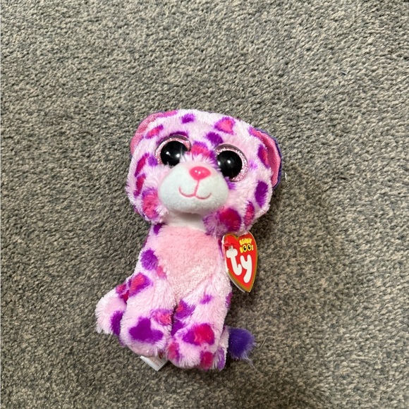 Ty Other - RETIRED TY BEANIE BOO GLAMOUR THE LEOPARD MINT WITH TAGS 6”